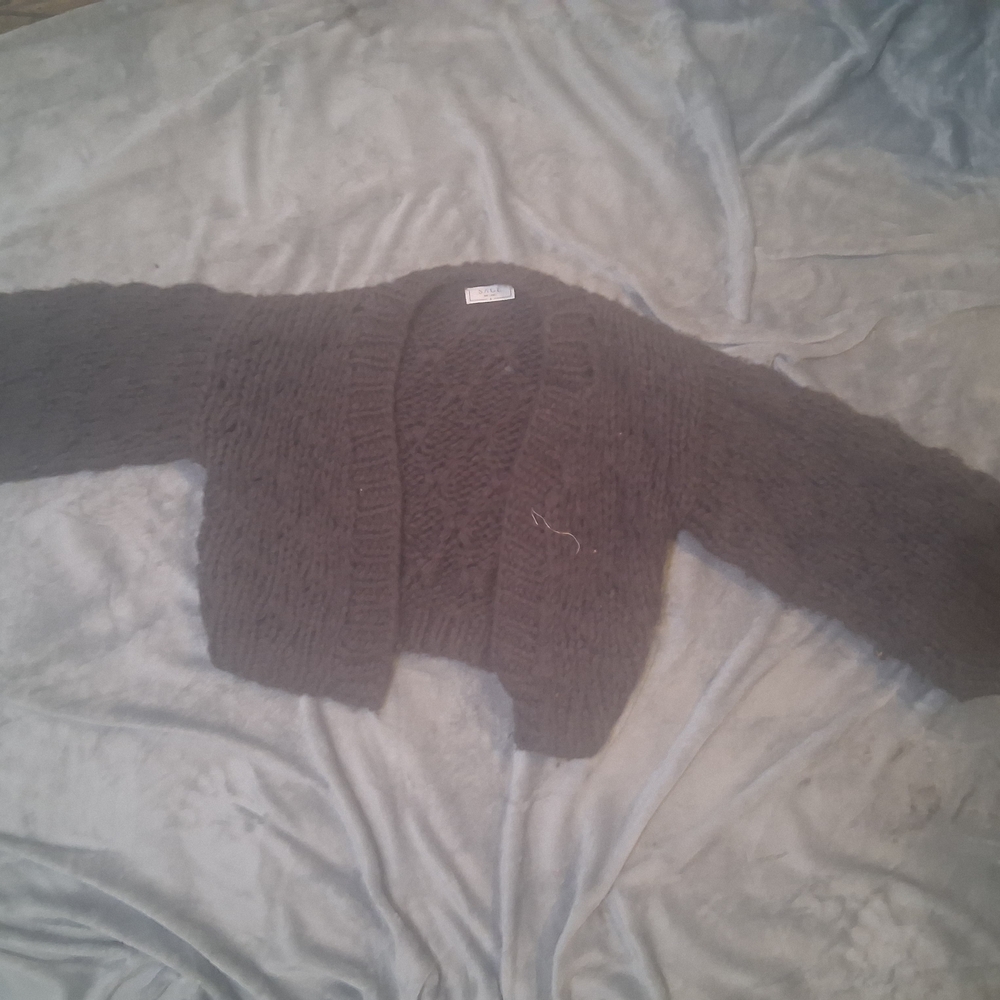 Cozy Brown Knit Cardigan